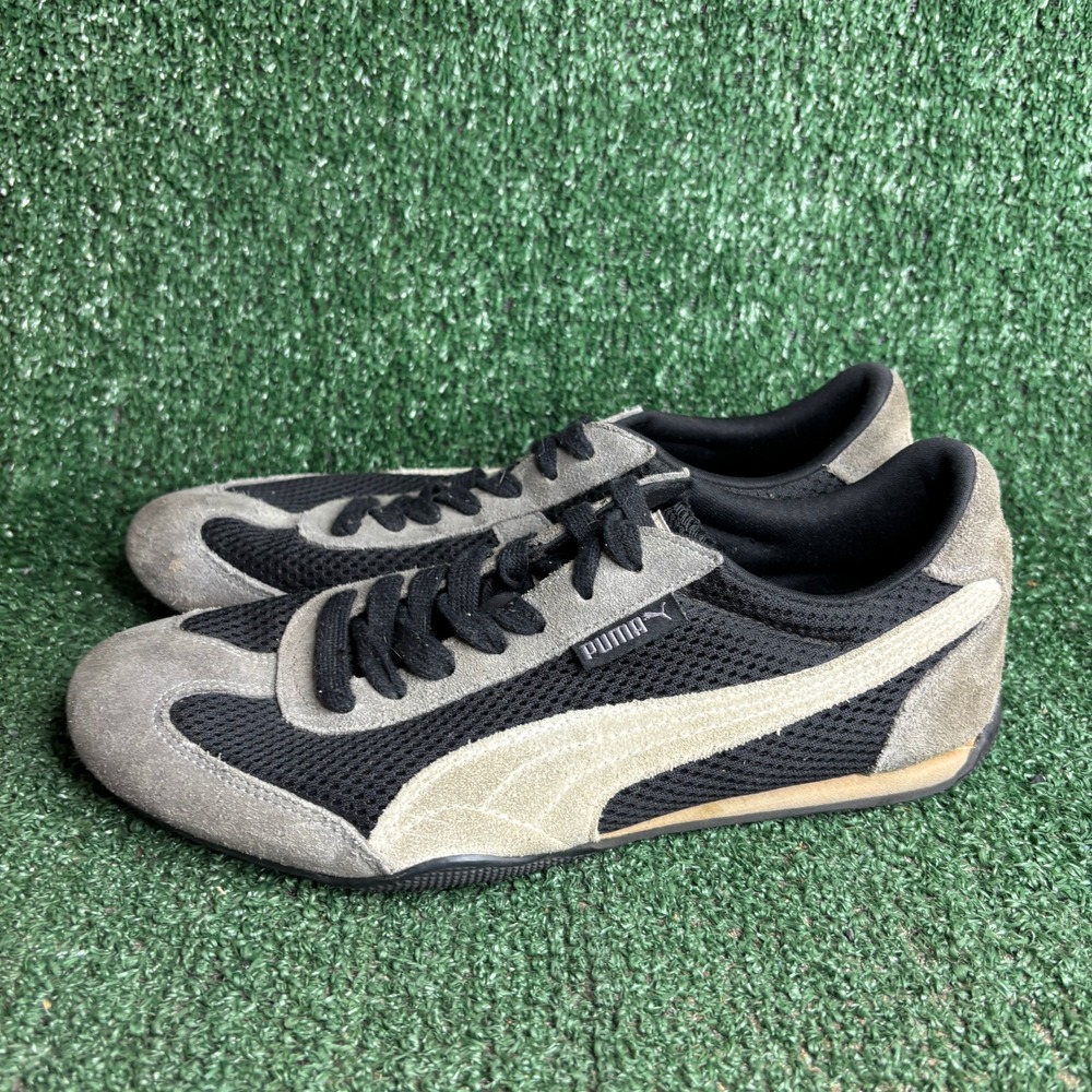 Puma H Street 355754 03 Running Mesh Suede‎ Low Top Sneaker Black Grey Mens 8 - Picture 3 of 9